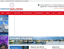 Tablet Screenshot of eurostartravels.com